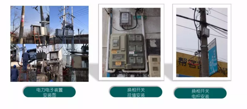 三相不平衡治理装置安装的现场照片